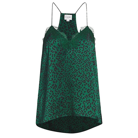 CAMI NYC Racerback Emerald Leopard Camisole - Picture 11 of 11
